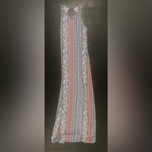 Patterned Multicolor Women's Maxi Dress